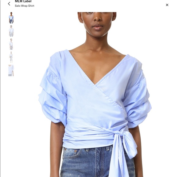 EUC MLM Label salo wrap shirt - Picture 6 of 6